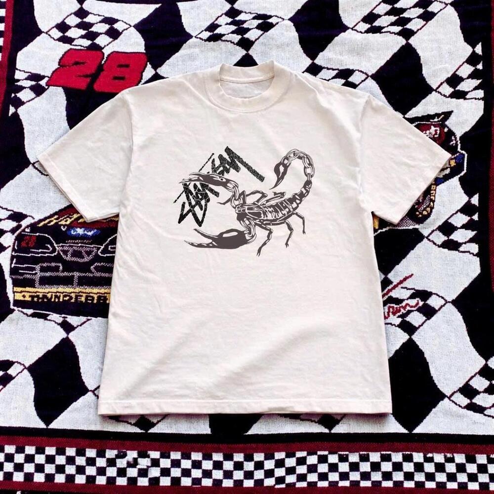 White And Black  Skater Tee With Bold Graphics